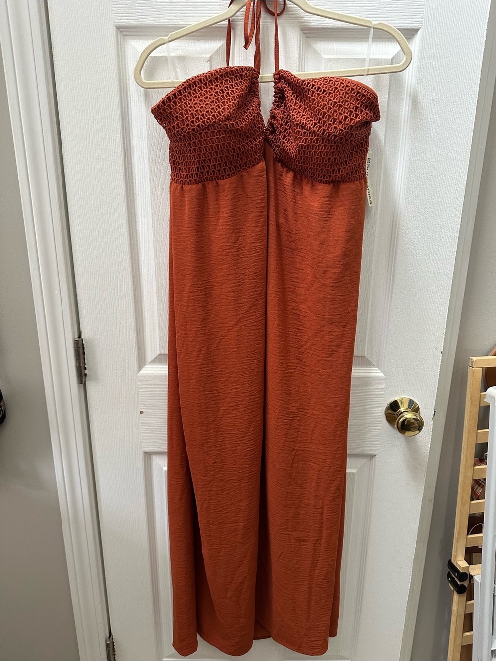 Smocked Bust Halter Dress